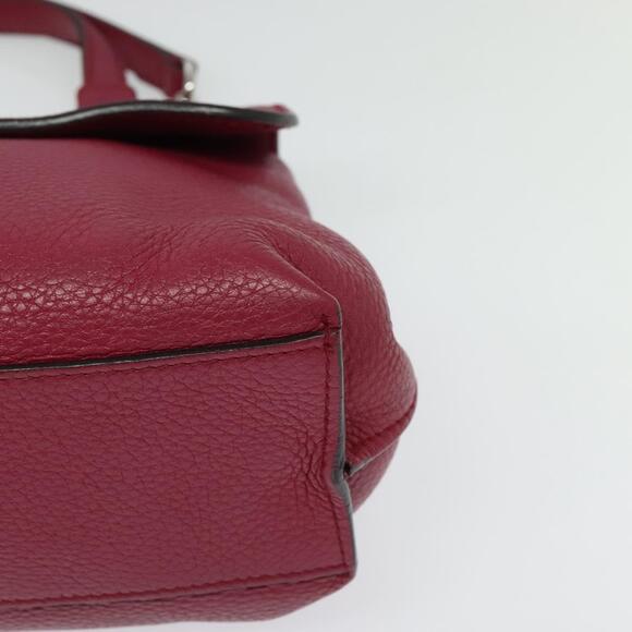 GUCCI Bamboo Daily Hand Bag Leather Pink Silver - Picture 13 of 16